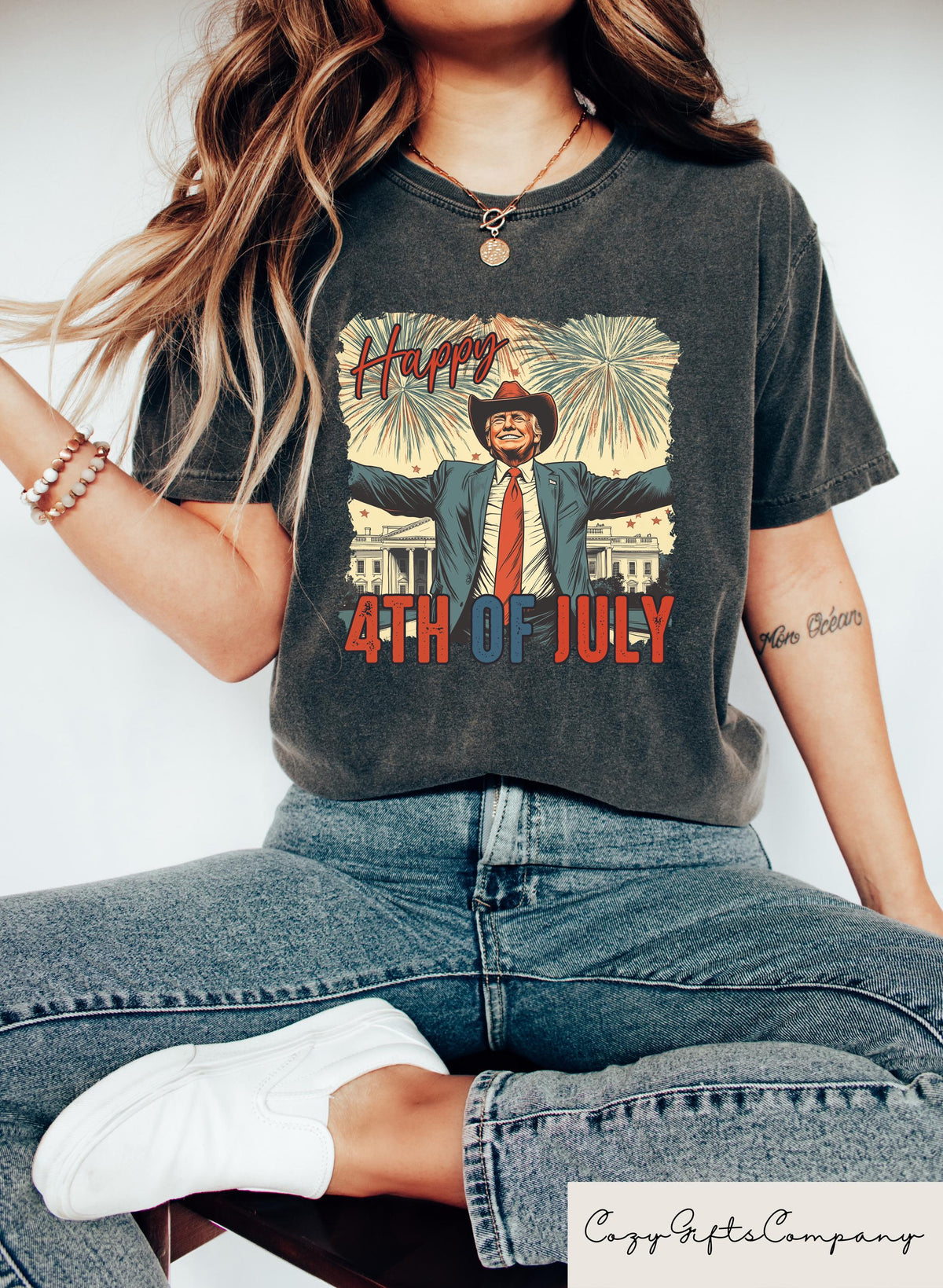Happy 4th July Trump Independence Day Trump Fourth July Tee Patriotic Independence Day (3)