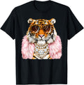 Glam Tiger Leopard Sunglasses Bling Big Cat Lover Teen Unisex T-shirt, Sweatshirt, Hoodie (1)