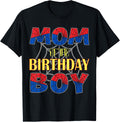 Spider Web Birthday Party Mom Birthday Boy Unisex T-shirt, Sweatshirt, Hoodie (1)