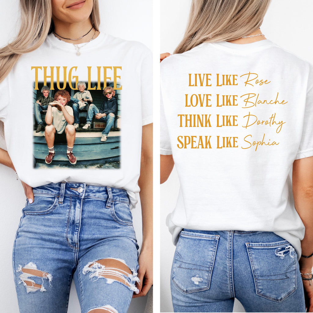 Golden Sided Thug Life Golden Fan Golden Lover 80s Tv Sitcom Tee Golden Club Movie (1)