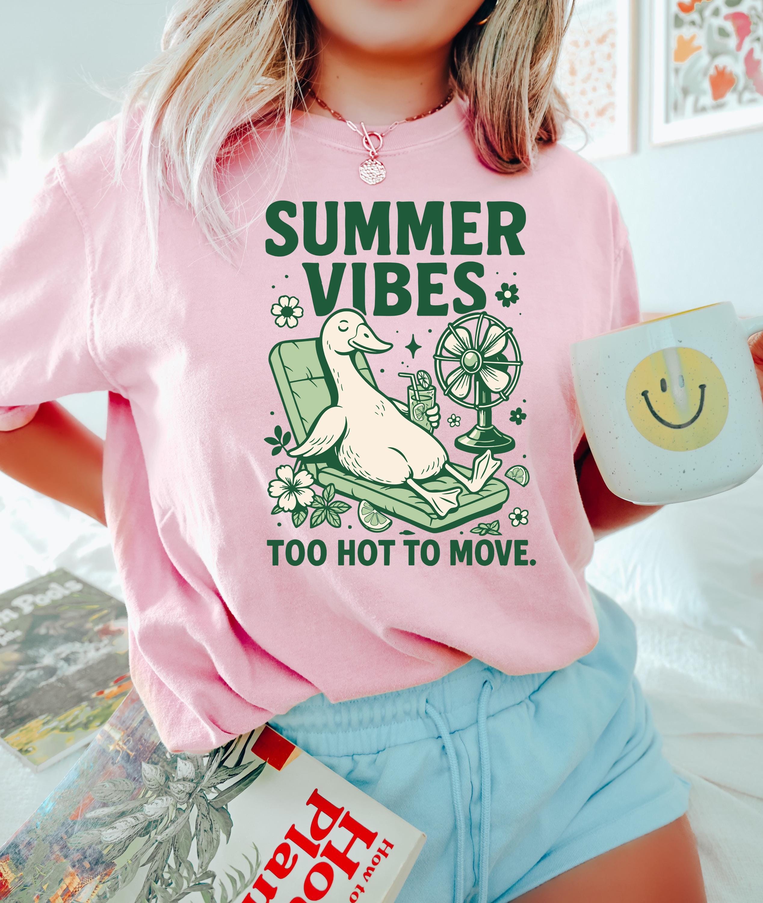 Summer Goose Summer Sunshine Summer Tee Beach Lovers Summer Holiday Tee Duck Lover Summer Duck (4)