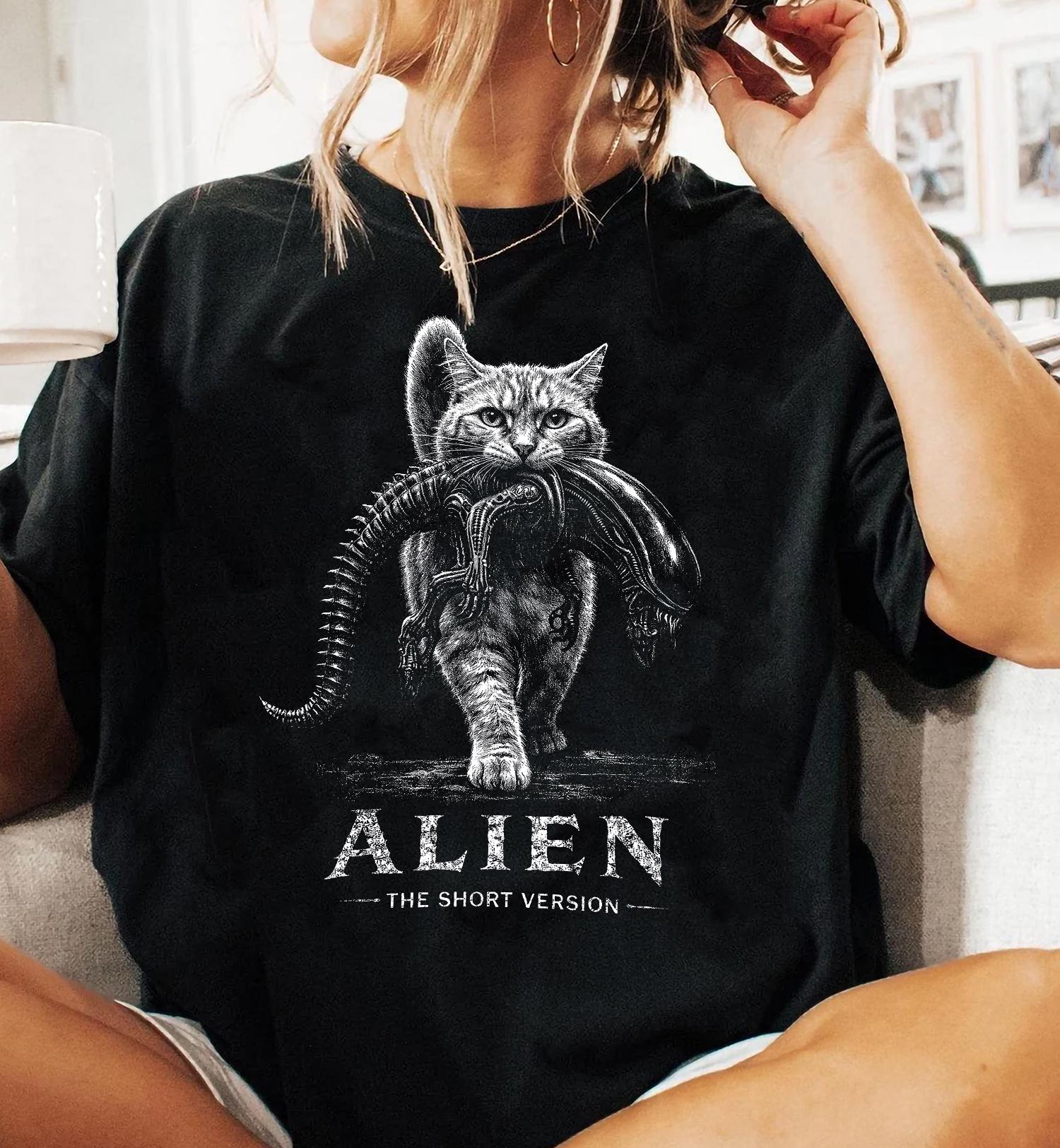 Alien Short Version Ca Sci-Fi Horror Parody Unisex T-shirt, Sweatshirt, Hoodie (3)