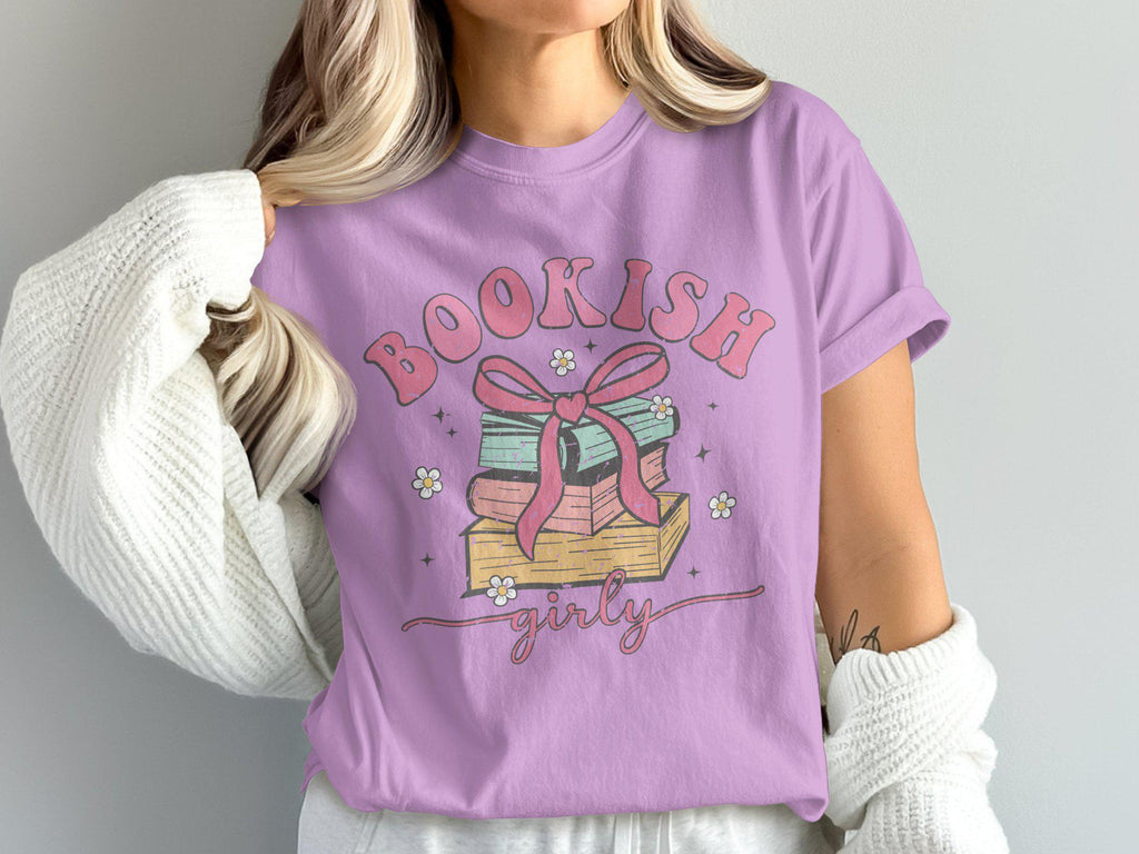 Comfort Colors Bookish Girly Book Lovers Reading Tee Bookworm Bestseller Fashion (4)