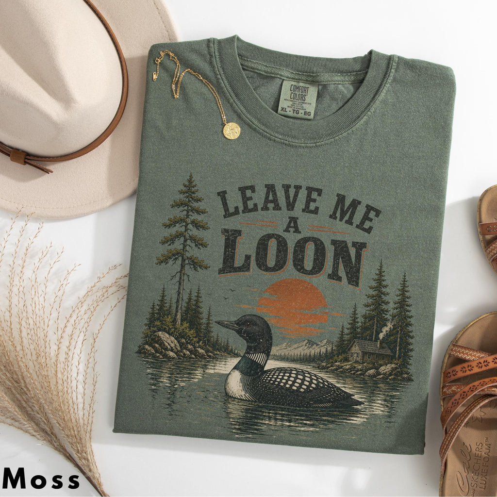 Leave Loon Bird Lover Minimalist Nature Outdoor Loon Unisex T-shirt, Sweatshirt, Hoodie (3)