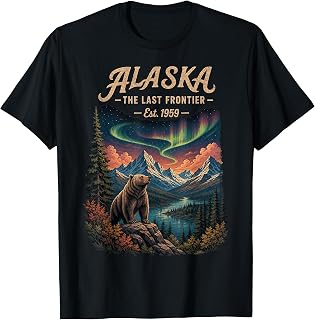 Alaska Bear Adventure Lush Forest Unisex T-shirt, Sweatshirt, Hoodie (1)