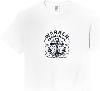 Warren Rhode Island Nautical Boat Anchor Comfort Colors Crop (1)