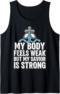 Graves Disease Awareness Blue Ribbon Christian Jesus Christ Sleeveless (1)