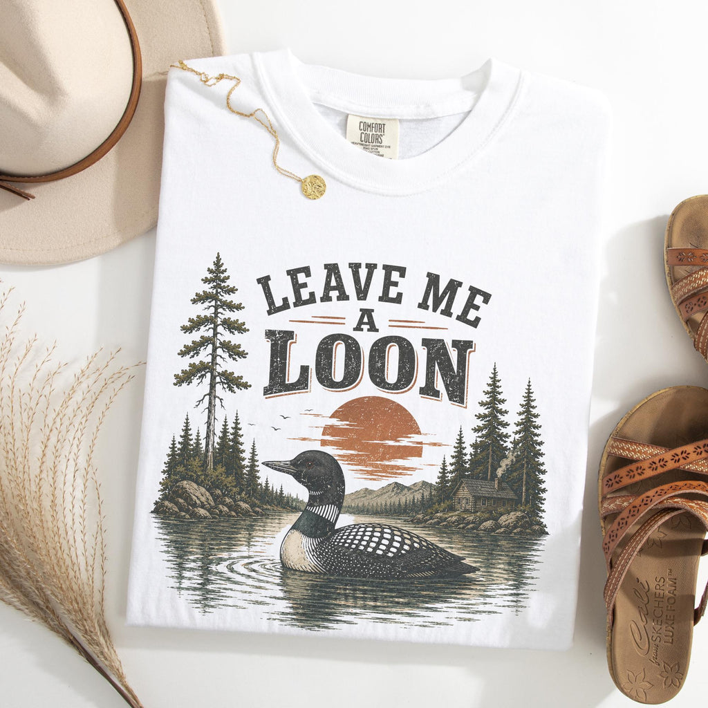 Leave Loon Bird Lover Minimalist Nature Outdoor Loon Unisex T-shirt, Sweatshirt, Hoodie (2)