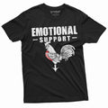 Emotional Support Rooster Cock Offensive Humor Tee Unisex T-shirt, Sweatshirt, Hoodie (1)
