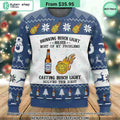 Drinking Busch Light Solve Most Of My Problems Dnd Sweater