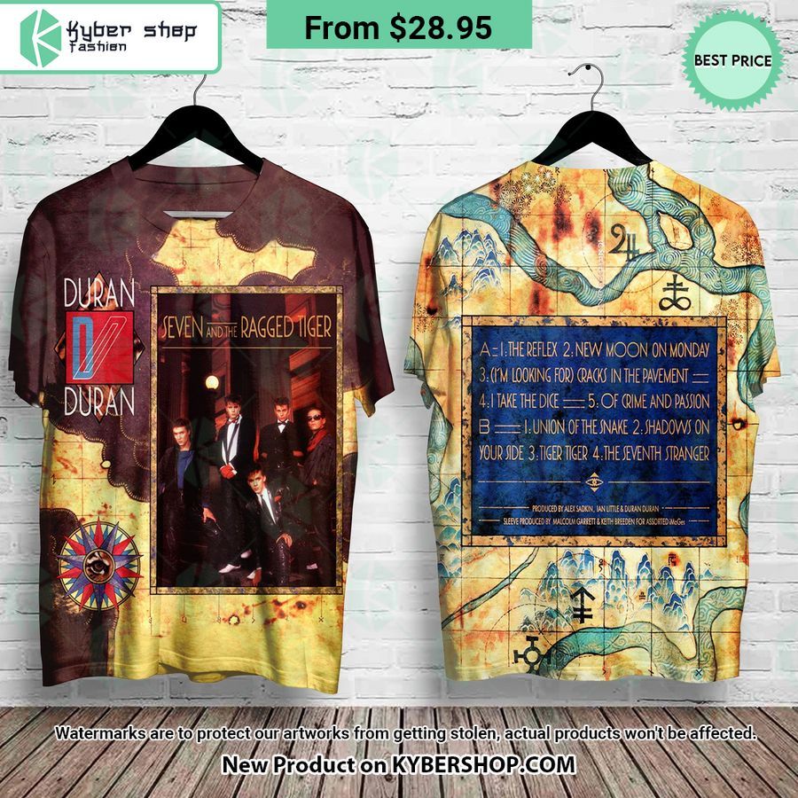 Duran Duran Seven And Ragged Tiger Album Cover Shirt