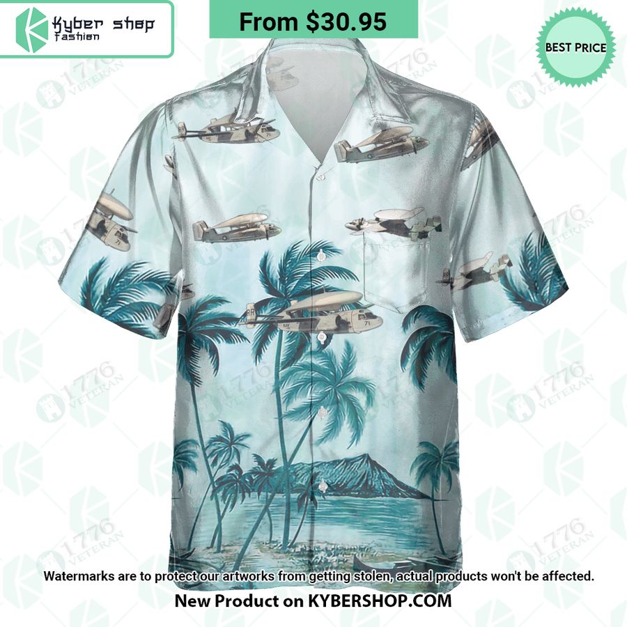 E-1 Tracer Palm Hawaiian Shirt