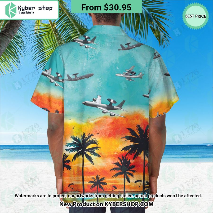 E-3 Sentry Sunset Hawaiian Shirt