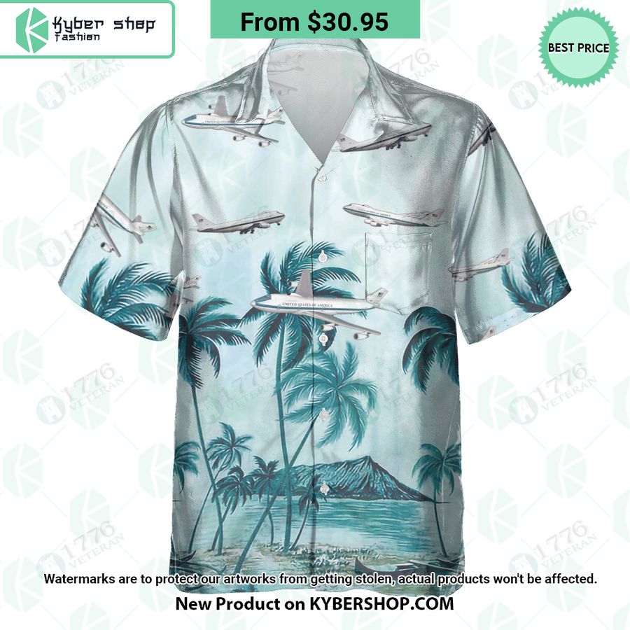 E-4B Palm Hawaiian Shirt