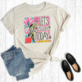 Retro Floral Teacher Lets Learn Graphic Tee
