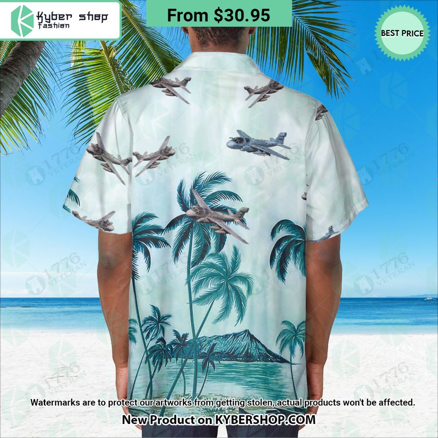 EA-6B Prowler Palm Hawaiian Shirt