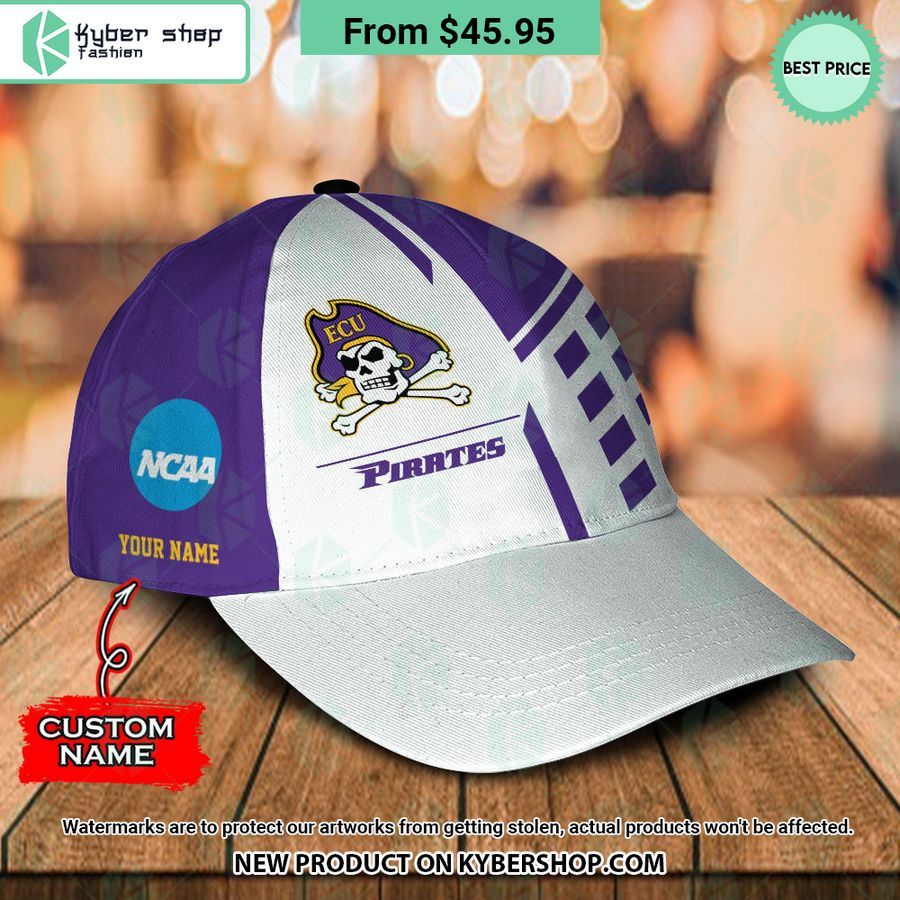 East Carolina Pirates CUSTOM Polo Shirt, Cap