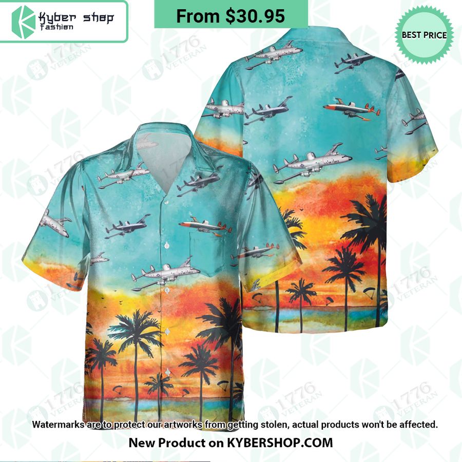 EC-121 Warning Star Sunset Hawaiian Shirt