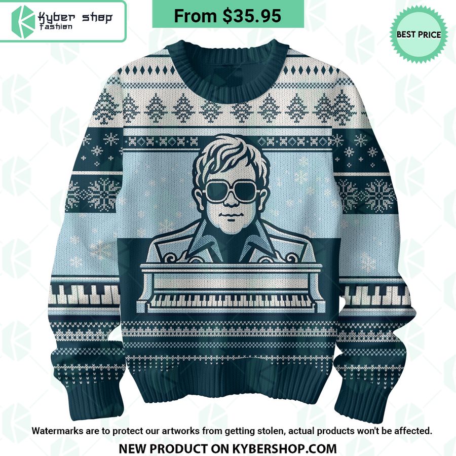 Elton John Christmas Sweater