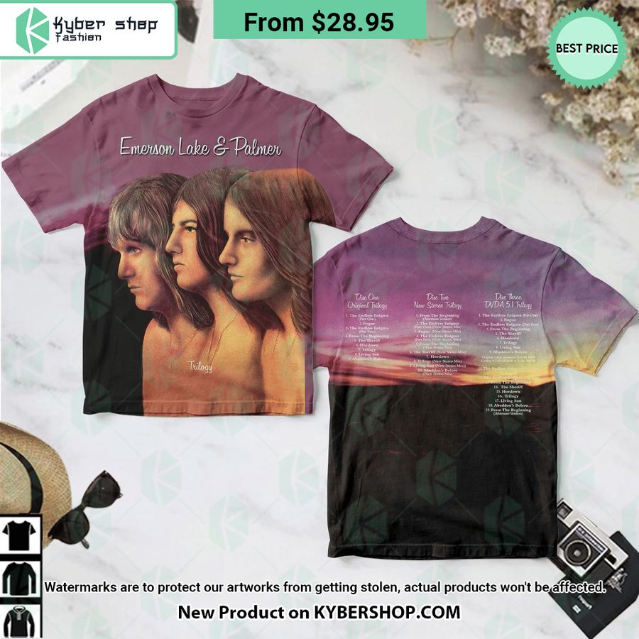 Emerson Lake & Palmer Triology Album Cover Shirt