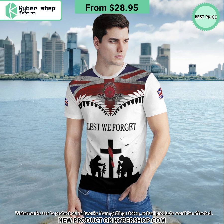 England Flag Lest We Forget Shirt, Hoodie