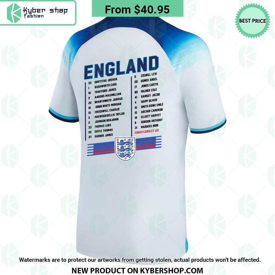 England Football Champions Euro 2023 Jersey