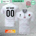 England Rugby Home Jersey Rugby World Cup 2023 Home Jersey CUSTOM Polo Shirt
