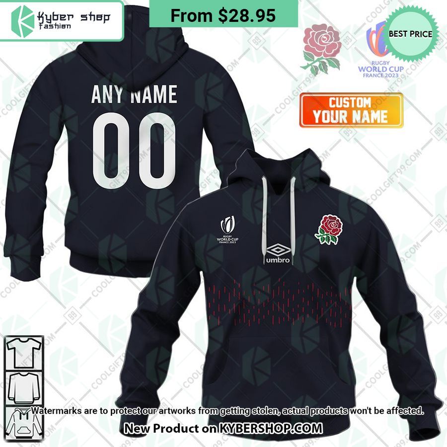 England Rugby Rugby World Cup 2023 CUSTOM Hoodie