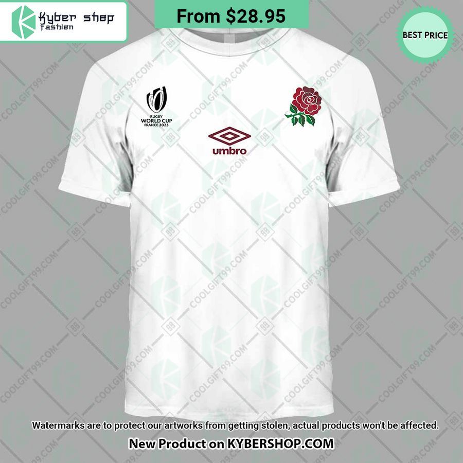 England Rugby Home Jersey Rugby World Cup 2023 CUSTOM Hoodie