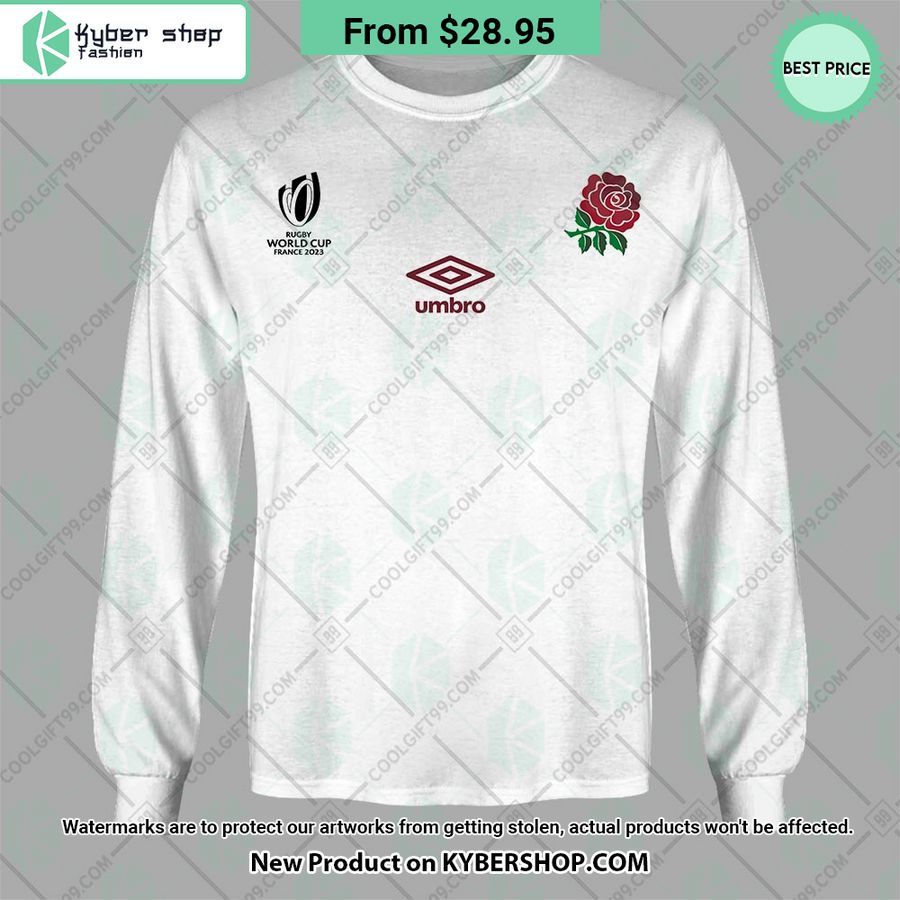 England Rugby Home Jersey Rugby World Cup 2023 CUSTOM Hoodie