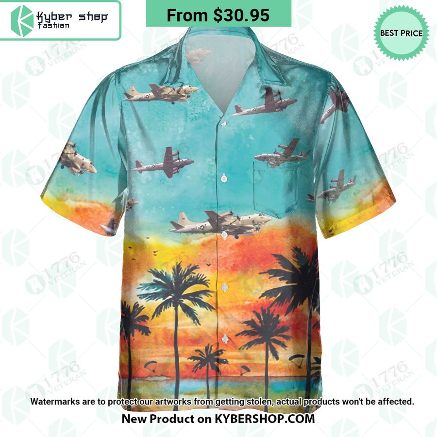EP-3 Orion Sunset Hawaiian Shirt