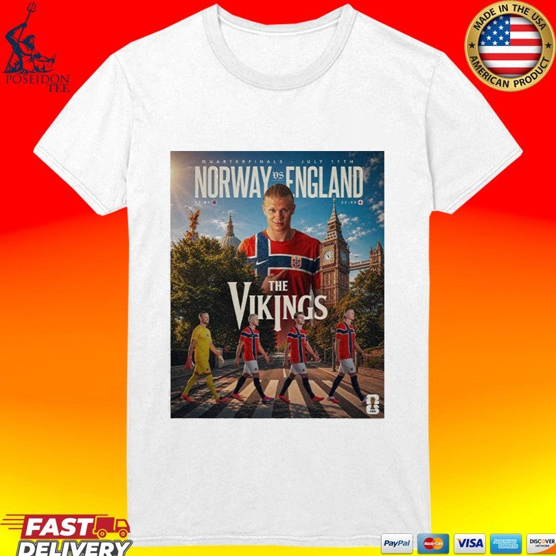 Erling Haaland Norway Vs England 2026 World Cup Quarterfinals Abbey Road T-shirt