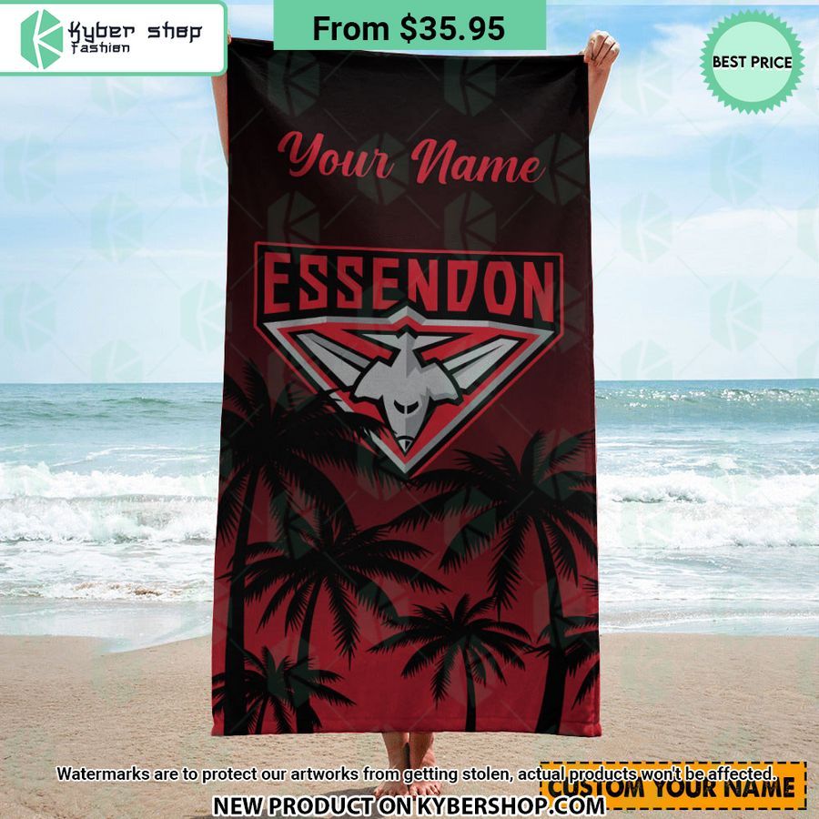 Essendon FC CUSTOM Beach Towel