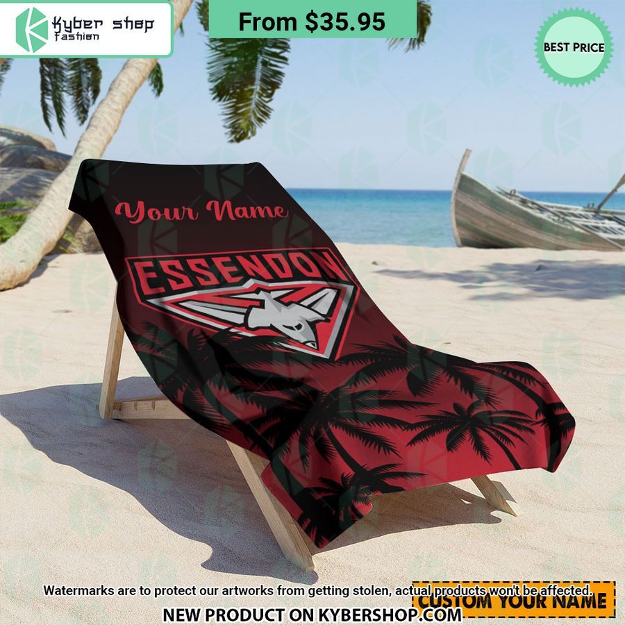Essendon FC CUSTOM Beach Towel