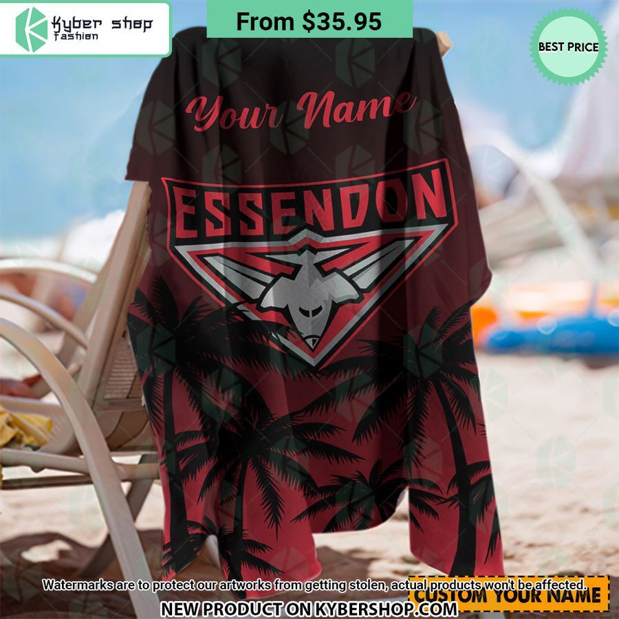 Essendon FC CUSTOM Beach Towel