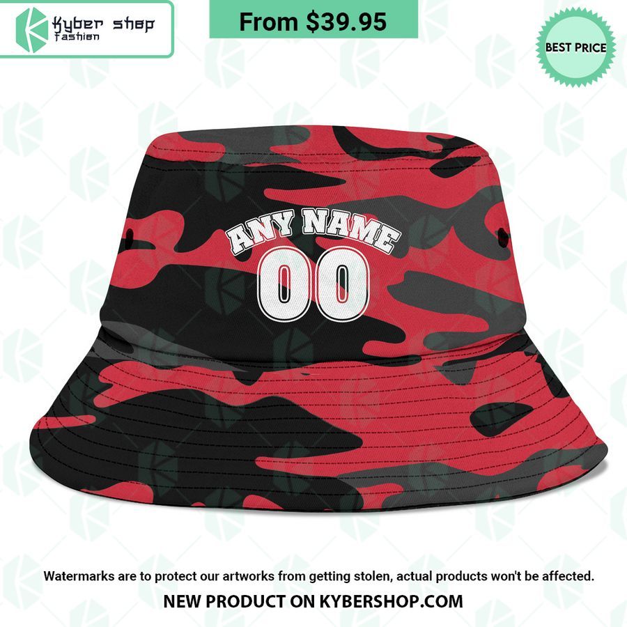 Essendon Football Club Camo Bucket Hat