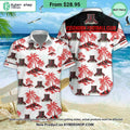 Essendon Football Club Hawaiian Shirt Shorts