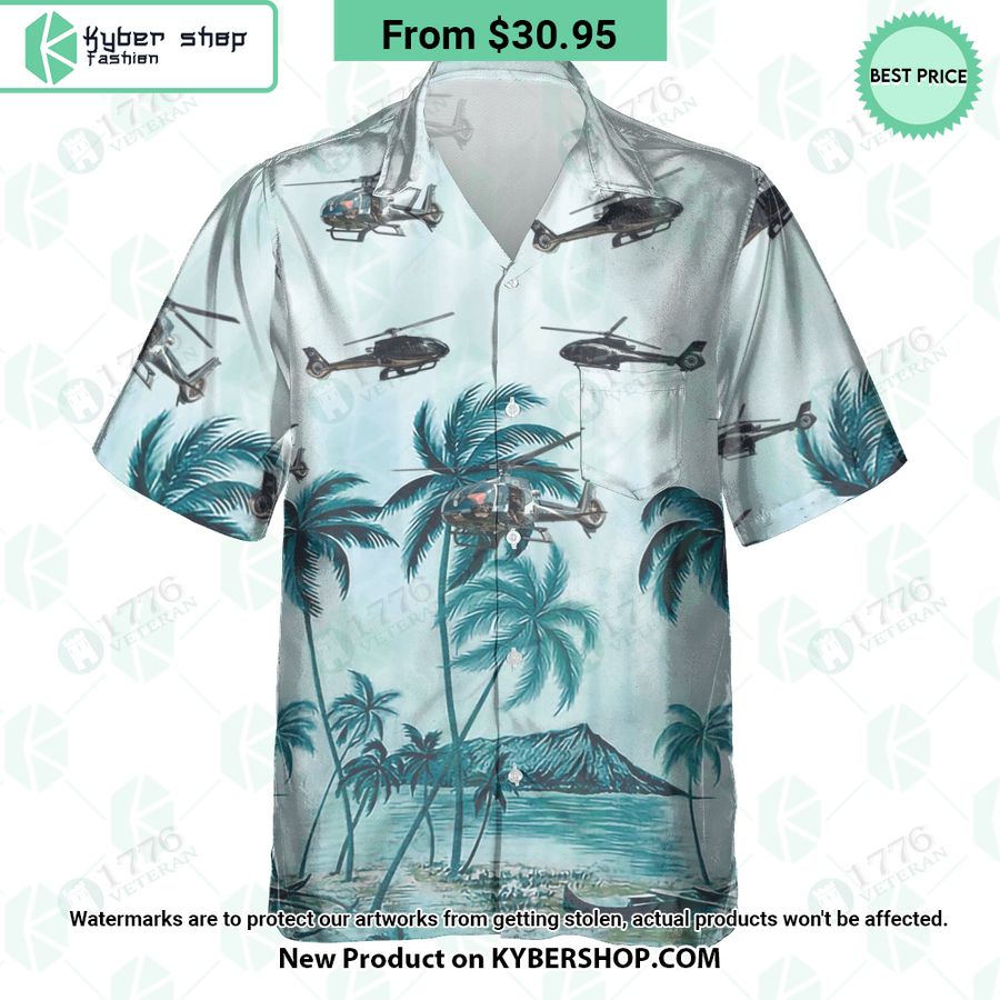 Eurocopter EC130 Palm Hawaiian Shirt