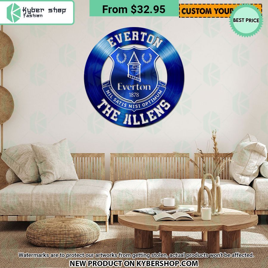 Everton FC CUSTOM Metal Sign