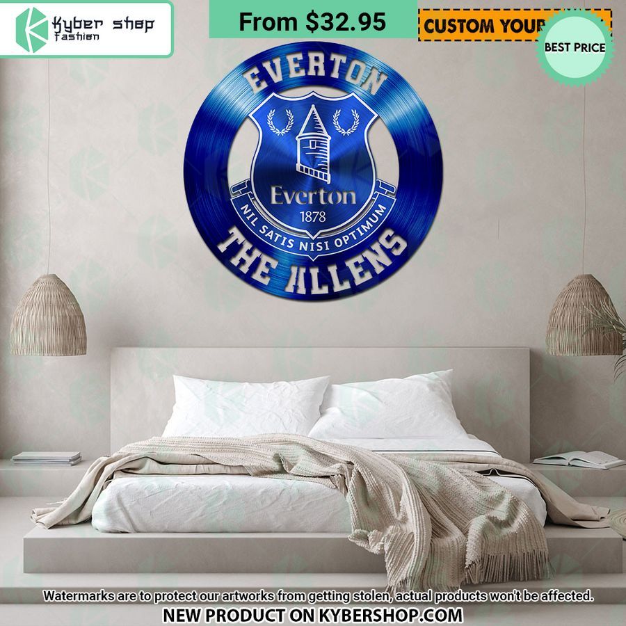 Everton FC CUSTOM Metal Sign