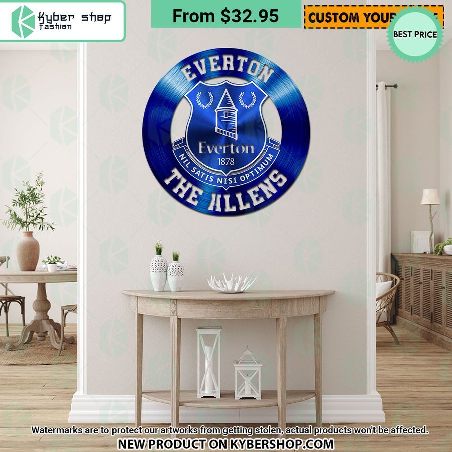 Everton FC CUSTOM Metal Sign