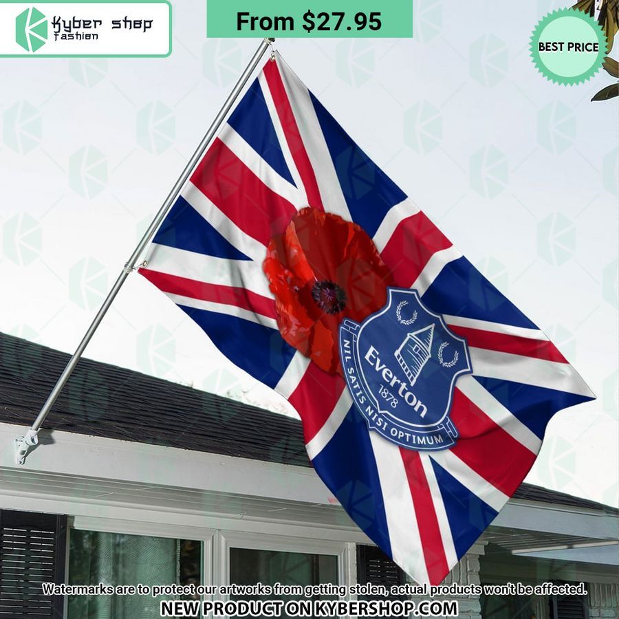 Everton FC Remembrance day Flag