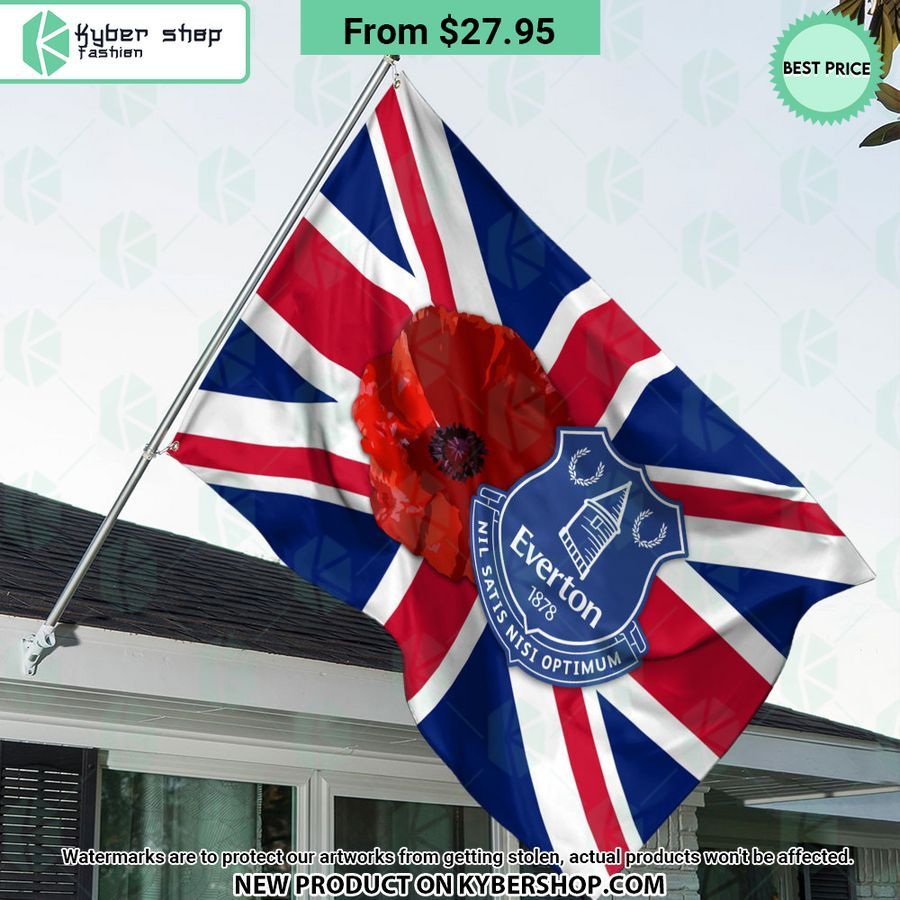 Everton FC Remembrance day Flag