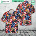 Excavator 4th Of July Hawaiian Shirt