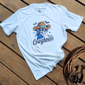 Long Live Cowghouls Skull Western Halloween Graphic Tee