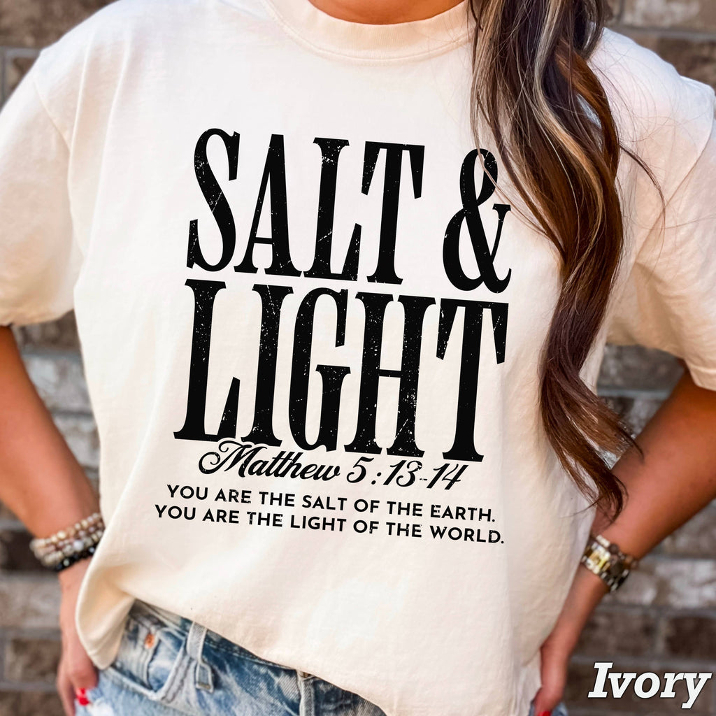 Salt & Light  Christian T-Shirt | Comfort Colors