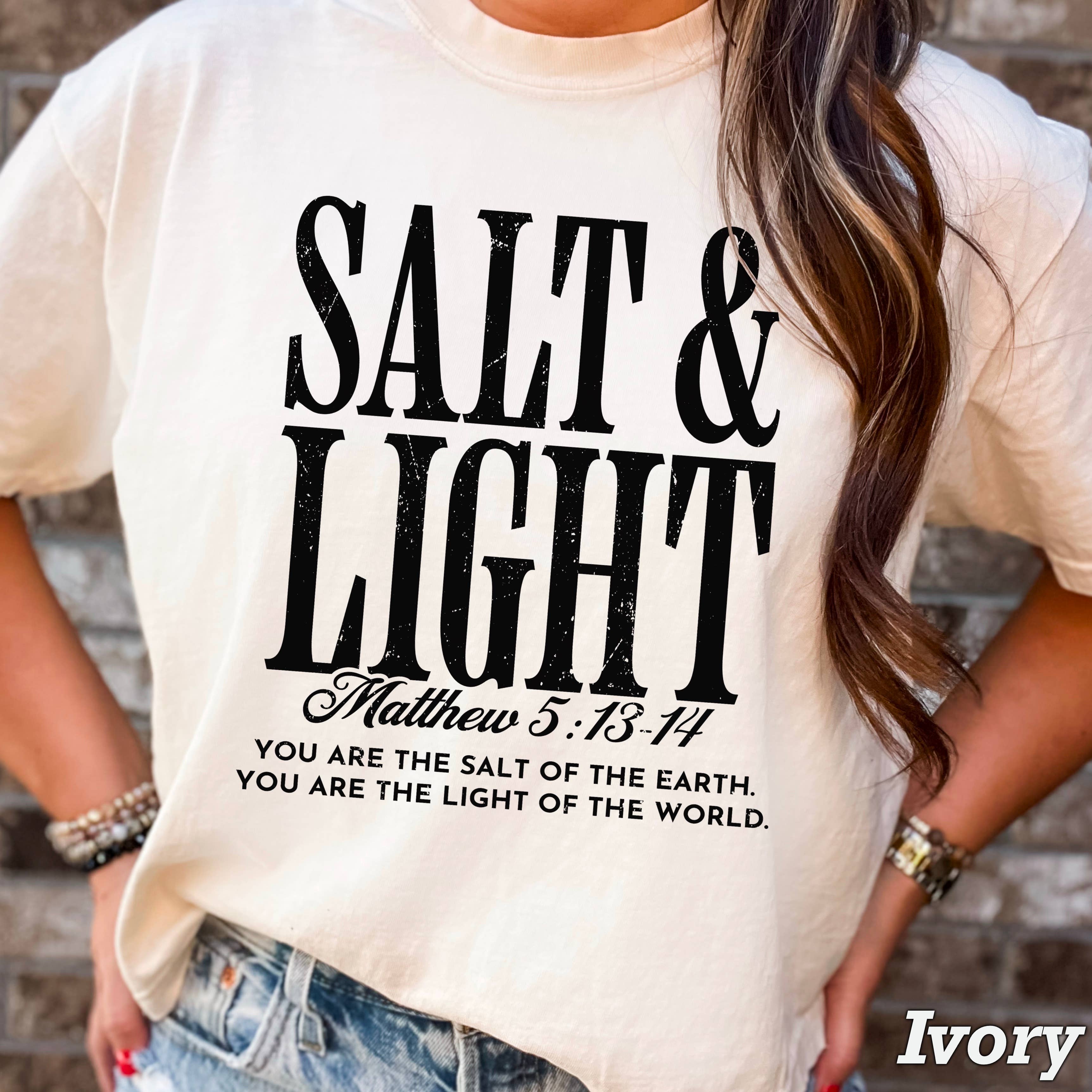 Salt & Light  Christian T-Shirt | Comfort Colors