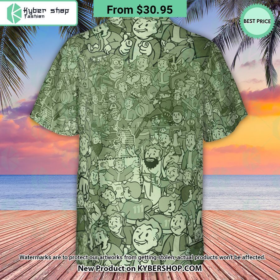 Fallout Compilation Maxi Hawaiian Shirt