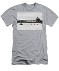 Family Fun In The Snow Sledding In Red And Green T-Shirt