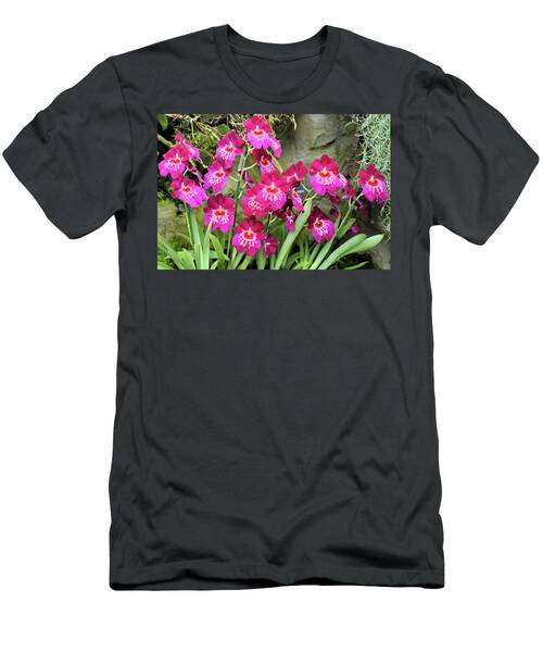 Fan Of Burgundy Orchids T-Shirt
